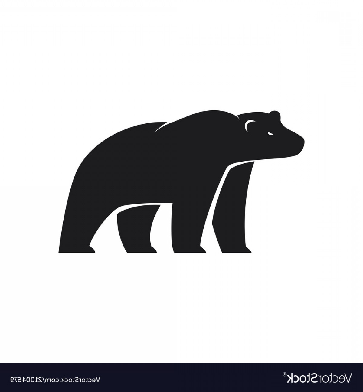 1200x1296 Polar Bear Icon On White Background Vector Hoodamathrun