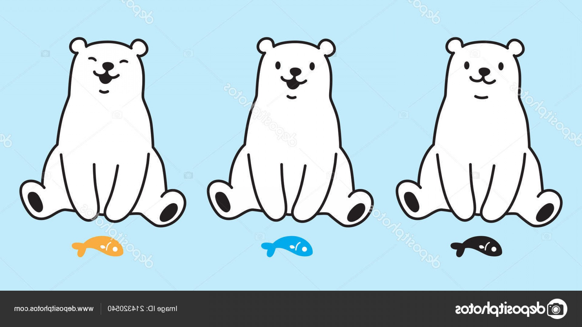 1920x1080 Stock Illustration Bear Vector Polar Bear Icon Hoodamathrun