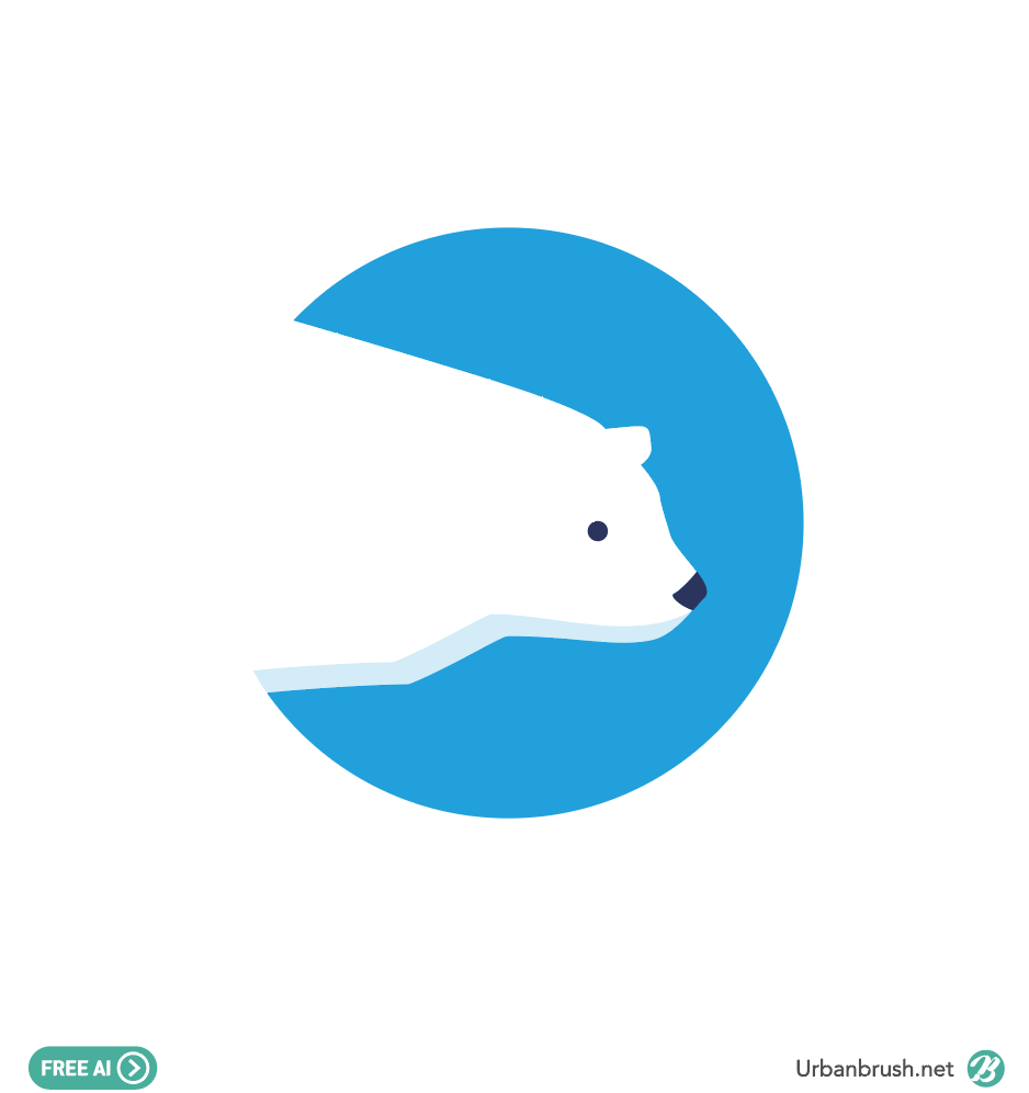938x996 Polar Bear Icon Illustration Vector Free Download
