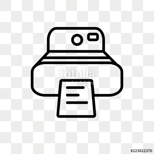 500x500 Polaroid Camera Vector Icon Isolated On Transparent Background