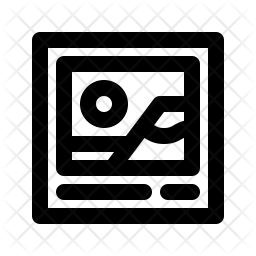 256x256 Polaroid Icon Of Line Style