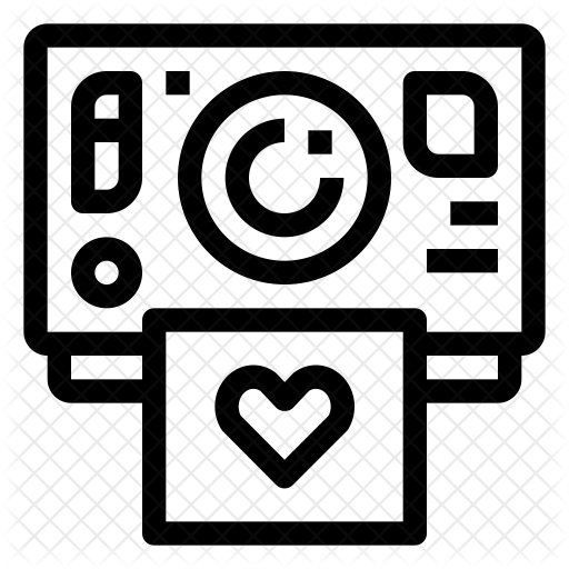 512x512 Polaroid Camera Icon Of Line Style