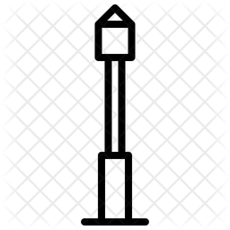 256x256 Light Pole Icon Of Line Style
