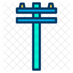 256x256 Pole Icon Of Colored Outline Style