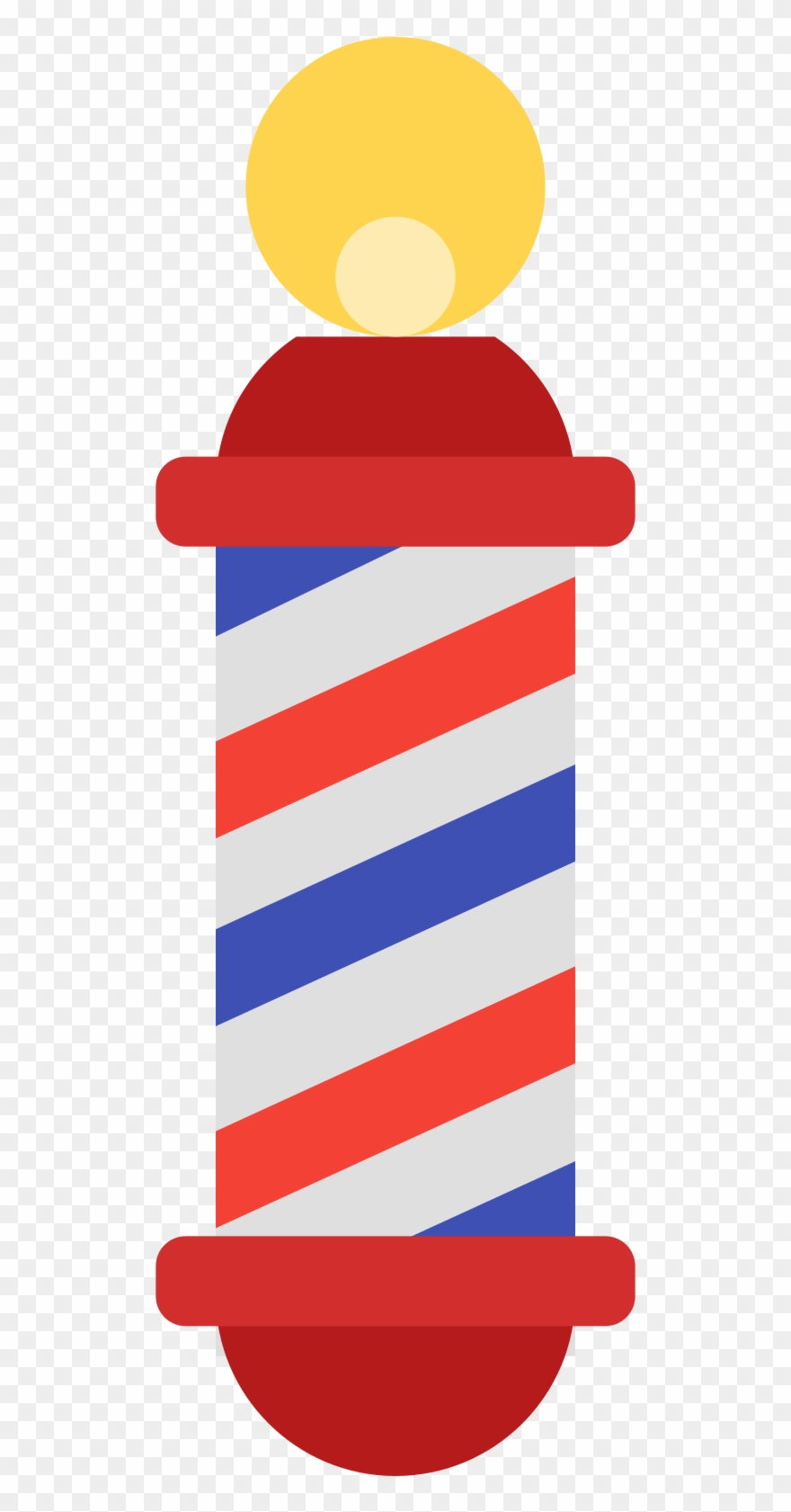 880x1681 Barber Pole Icon Clipart