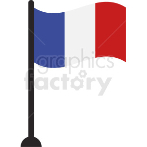 300x300 France Flag Pole Icon Clipart Royalty Free Gif, Png