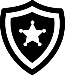 216x250 Police Badge Icon Sticker