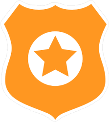 223x250 Police Badge Vector Icon Sticker