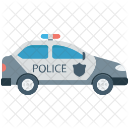 Police Car Icon Of Flat Style 256x256 Police Car Icon Of Flat Style