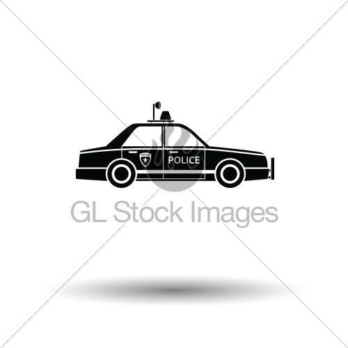 Police Car Icon Gl Stock Images 500x500 Police Car Icon Gl Stock Images