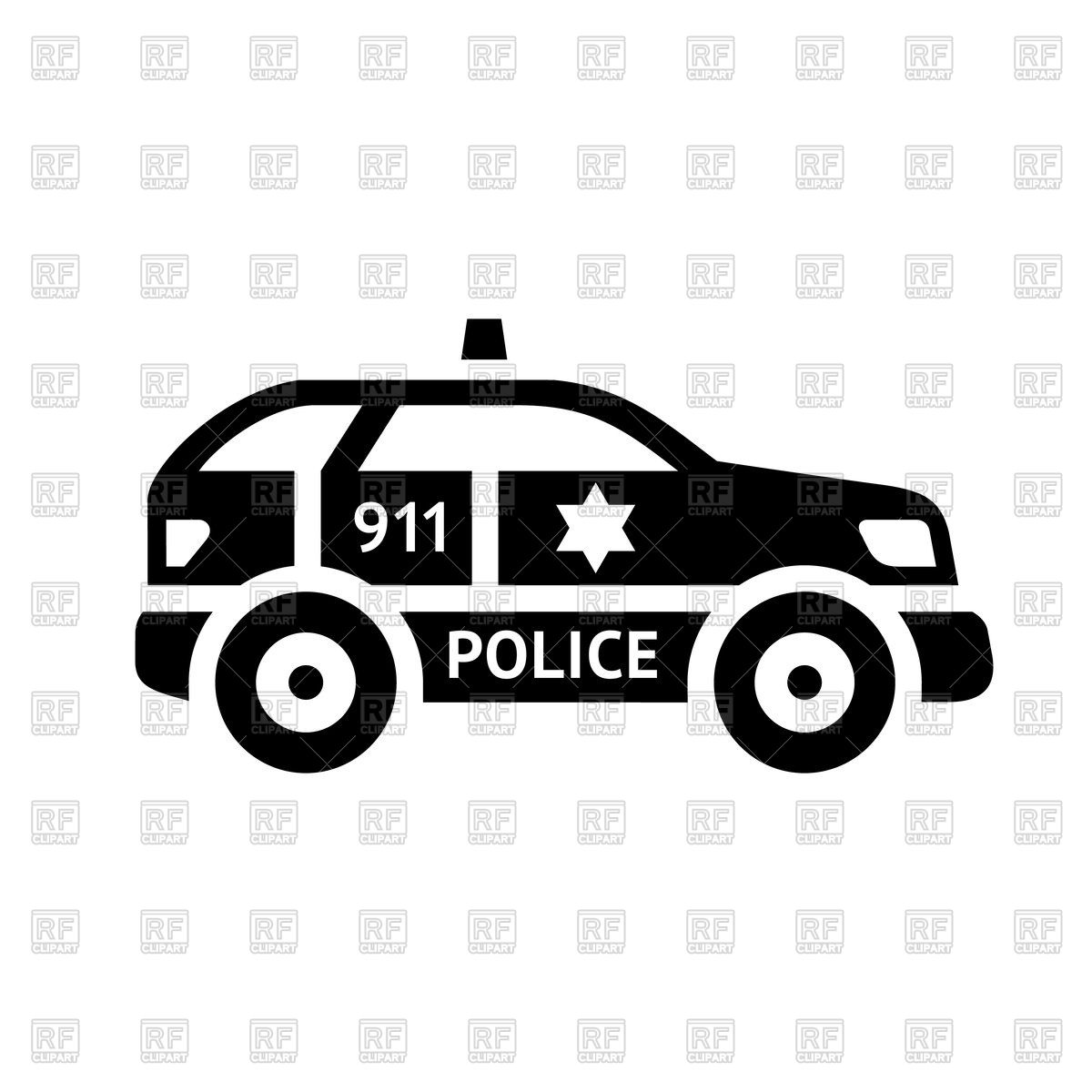 Police Car Black Icon Vector Image Of Transportation 1200x1200 Police Car Black Icon Vector Image Of Transportation