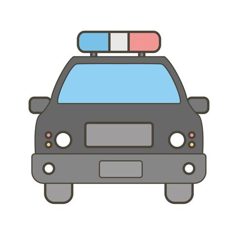 Vector Police Car Icon 490x490 Vector Police Car Icon