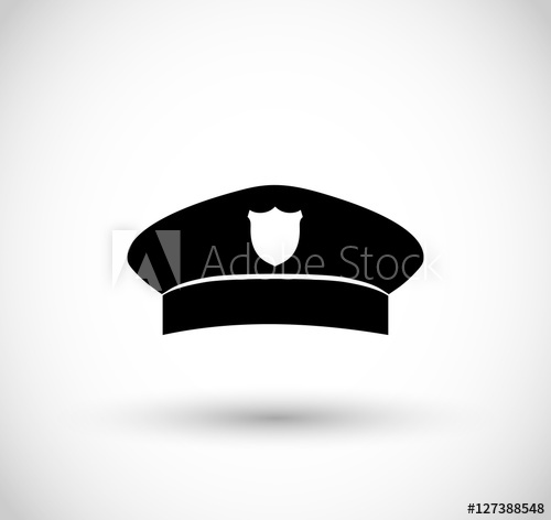 500x472 Police Hat Icon Vector