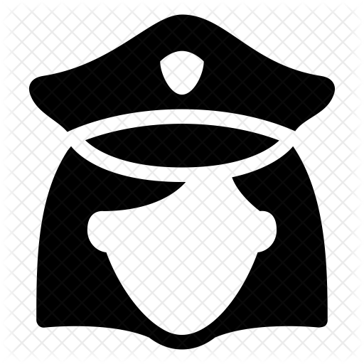 512x512 Police Icon Of Glyph Style