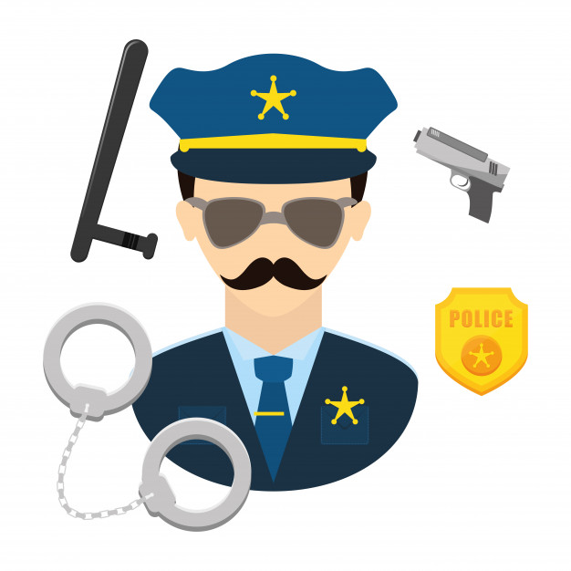 626x626 Police Icon Image Vector Premium Download
