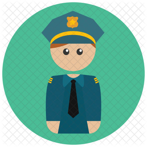 512x512 Police Icon Of Flat Style