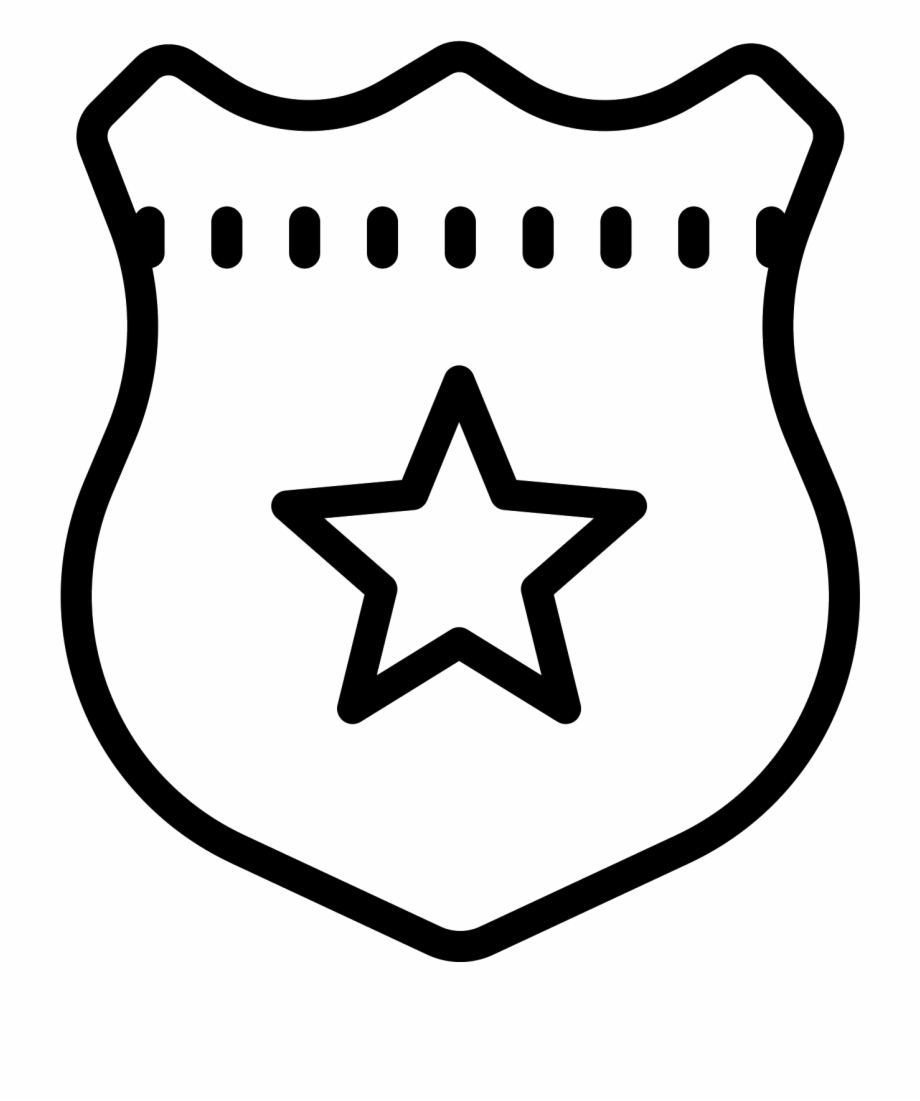 920x1101 This Icon Represents A Police Badge