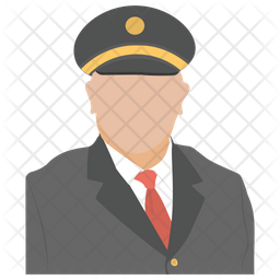 256x256 Police Officer Icon Of Flat Style