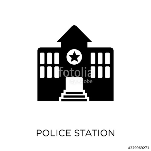 500x500 Police Station Icon Police Station Symbol Design