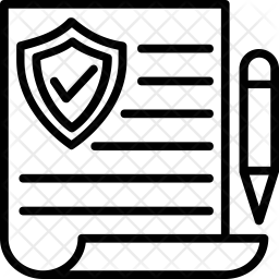 256x256 Insurance Policy Icon Of Line Style