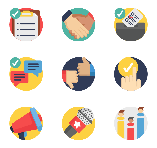 600x564 Politician Icons