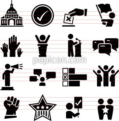 400x409 Politics Icons