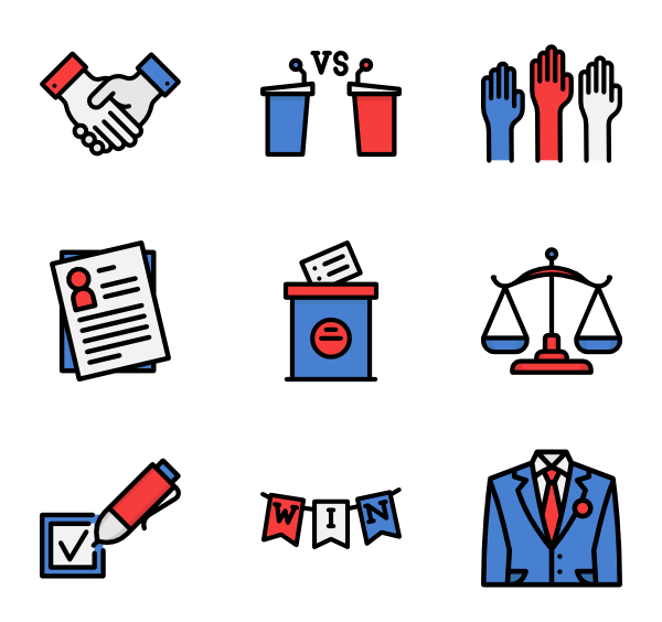 600x564 Politics Icon Packs