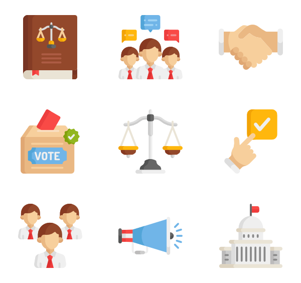 600x564 Politics Icon Packs