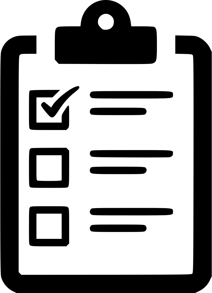 708x980 Checklist Poll Task To Do List Clipboard Png Icon Free