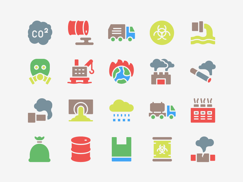 800x600 Pollution Icon Set