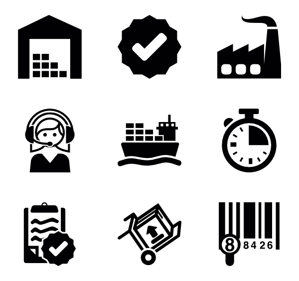 600x564 Pollution Icons