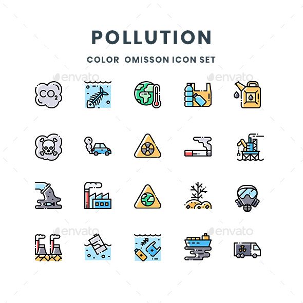 590x590 Pollution Icons Fully Customisable Set Of Icons