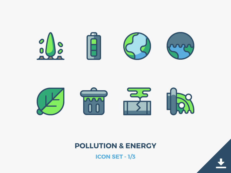 800x600 Pollution Energy Icons Freebie