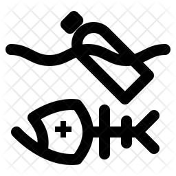 256x256 Water Pollution Icon Of Line Style