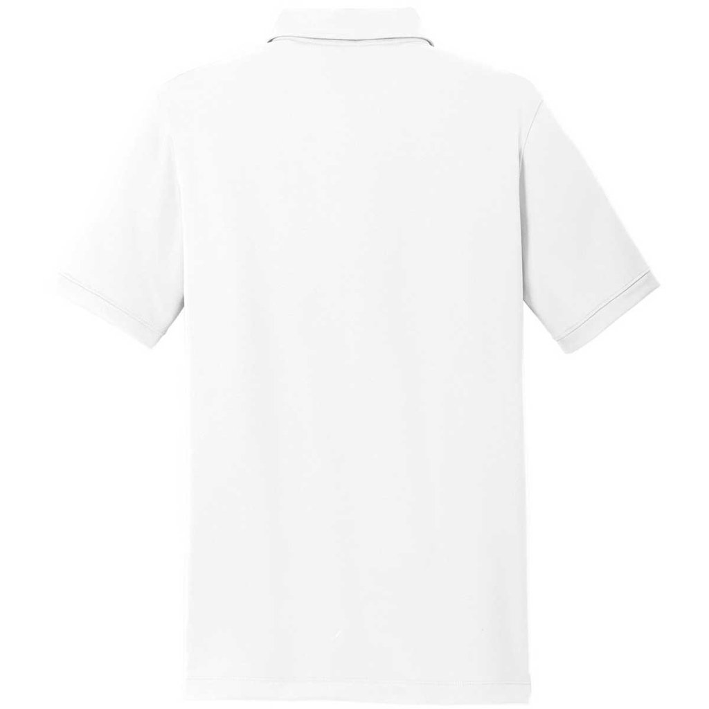 1024x1024 Nike Golf Men's White Dri Fit Solid Icon Pique Polo