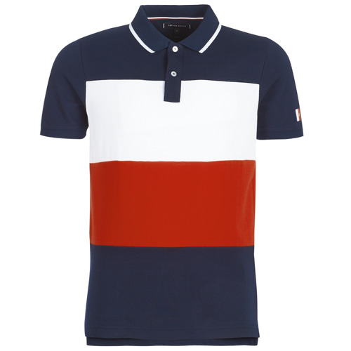 500x500 Tommy Hilfiger Icon Colorblock Slim Polo Blue Red White