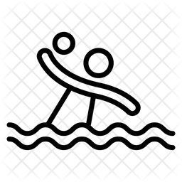 256x256 Water Polo Icon Of Line Style