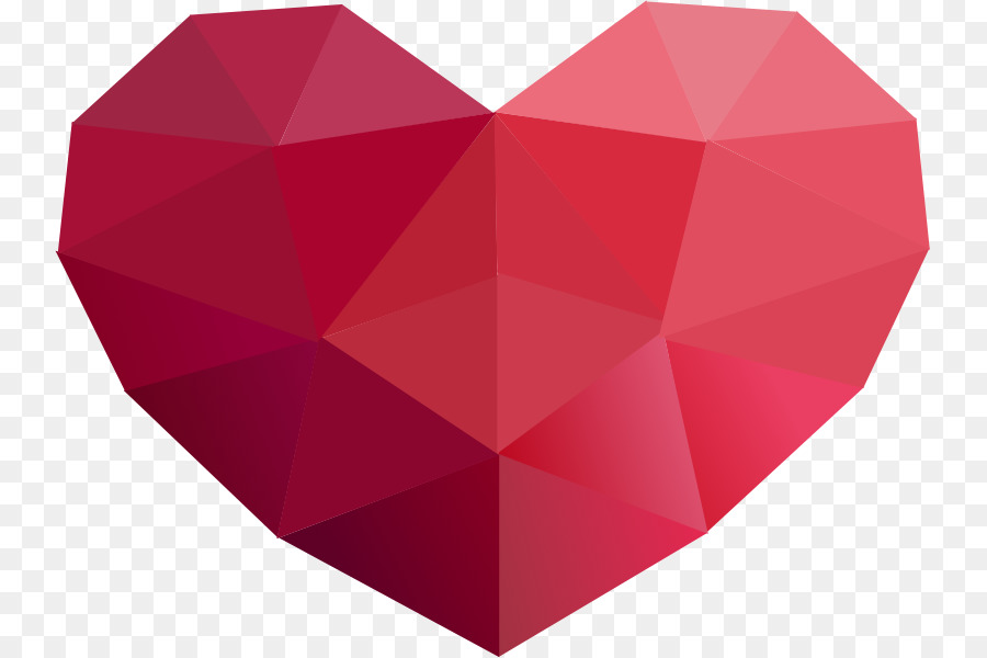 900x600 Download Low Poly Heart Icon Clipart Computer Icons Heart
