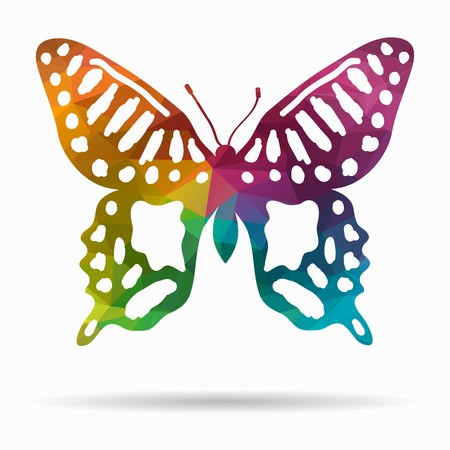 450x450 Butterfly Beauty Poly Icon Royalty Free Vector Graphics