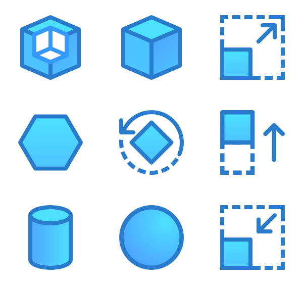 600x564 Polygon Icons