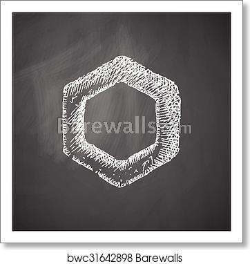362x382 Polygon Icon, Art Print Barewalls Posters Prints