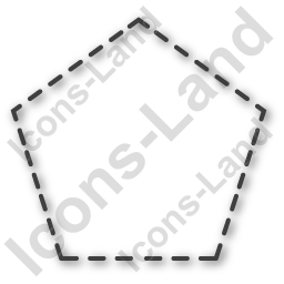 256x256 Area Polygon Icon, Icons