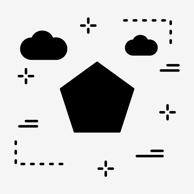 640x640 Vector Poloygon Icon, Space, Polygon Icon Icon Png