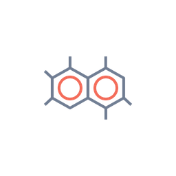 256x256 Polymer, Science, Hexagon, Structure, Molecule, Atom Icon Of Line