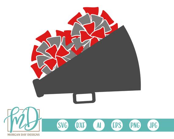 570x456 Pom Poms Cheer Cheerleader Cheer Clipart Cheer Etsy