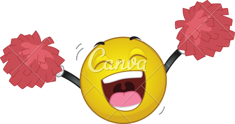 800x421 Happy Smiley Cheer Pompoms