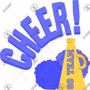 300x300 Cheer Megaphone Blue Flat Icon On Iniikim