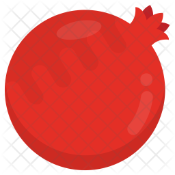 256x256 Pomegranate Icon Of Flat Style