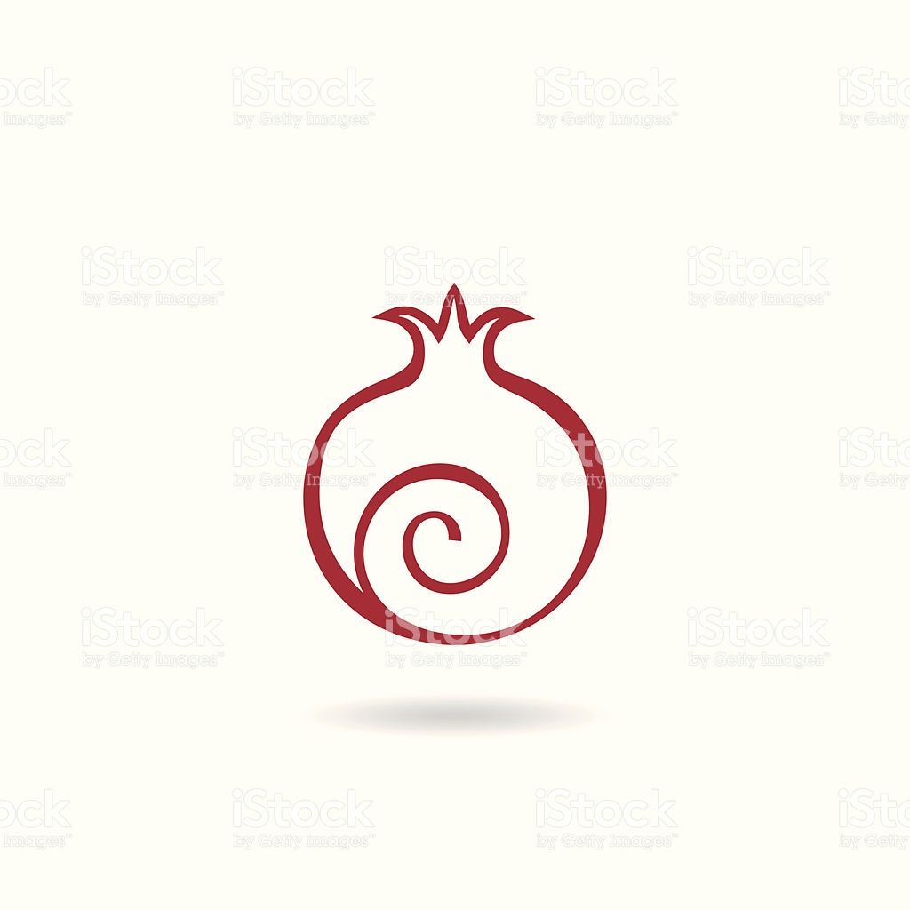 1024x1024 Pomegranate Icon Vector Hebrew
