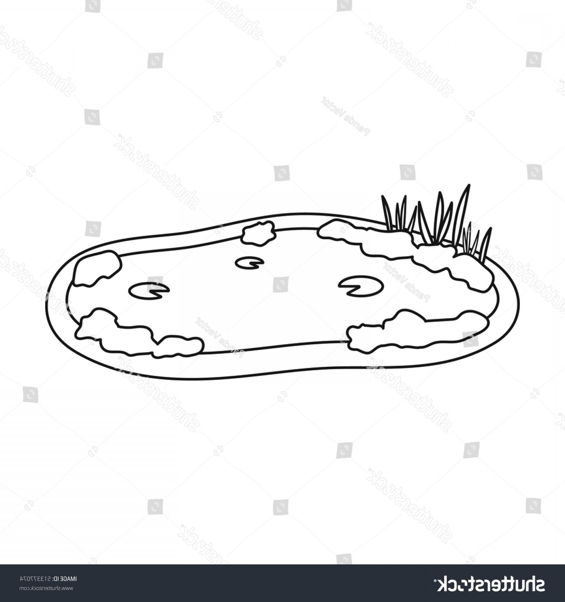 1800x1920 Pond Icon Outline Style Isolated On Lamaison